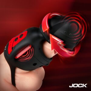 CN1053 Helmet Humper Gyrating & Vibrating Silicone Masturbator