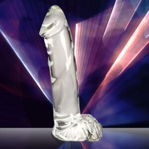 CN-10-0553-00 Glass Dildo with Balls