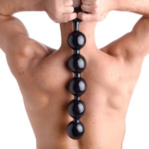 TS132 Black Baller Anal Beads