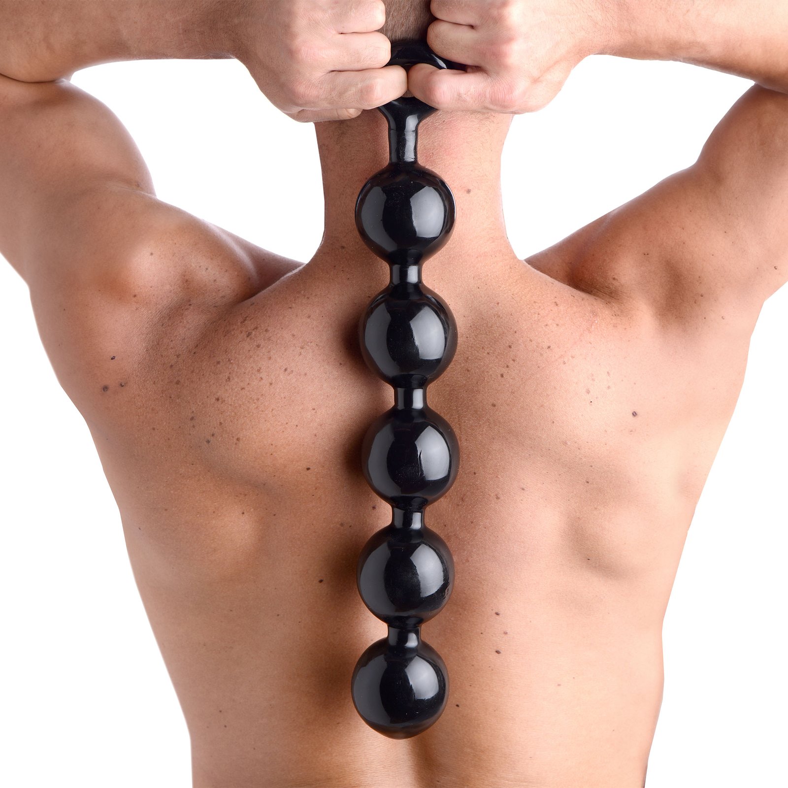 TS132_STD-MAIN TS132 Black Baller Anal Beads
