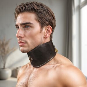 VF532 Padded Leather Locking Posture Collar