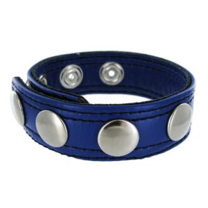 AB908 Strict Leather Blue Speed Snap Cock Ring