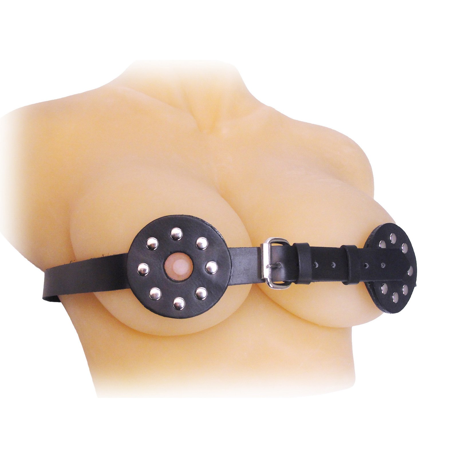 ac324-studded-spiked-breast-binder-model-original AC324 Studded Spiked Breast Binder with Nipple Holes