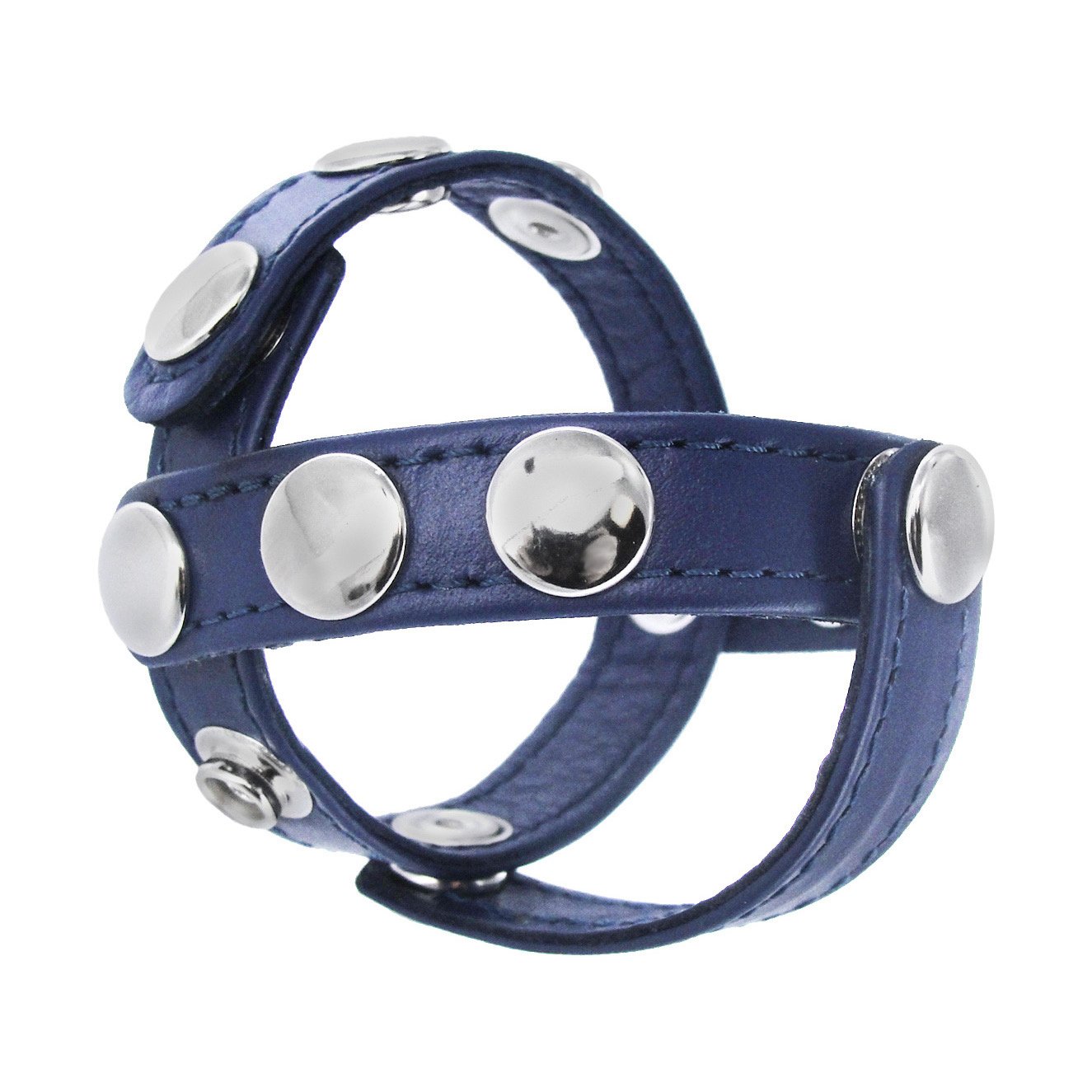 ac333-blue-cock-ball-harness-bulk AC333 Blue Leather Cock and Ball Harness