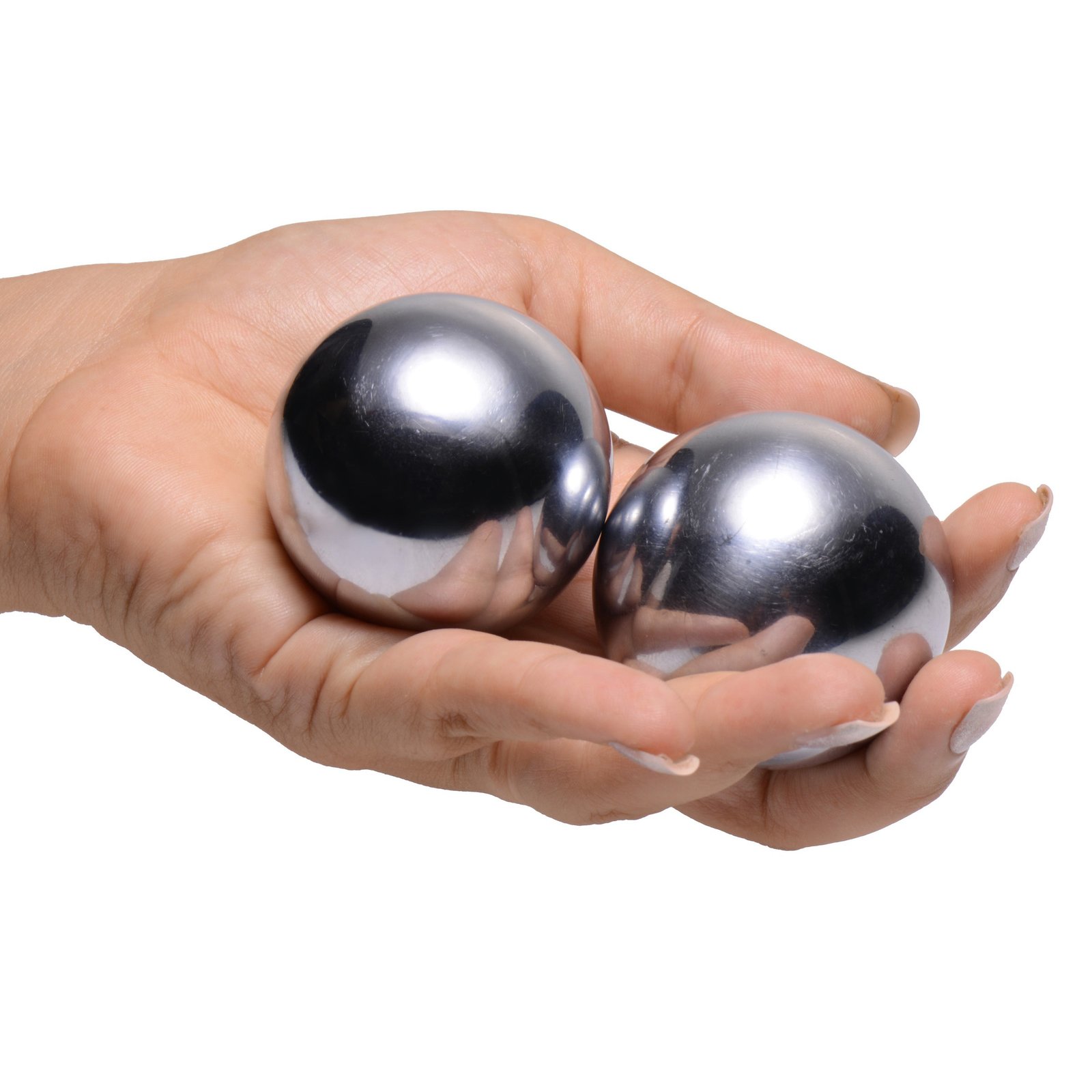 ac896-hand AC896 Titanica Extreme Steel Orgasm Balls