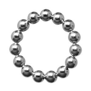 AD128-SM Meridian 1.75 Inch Stainless Steel Beaded Cock Ring