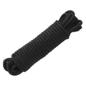 AD552-Black 32 Foot Cotton Bondage Rope - Black