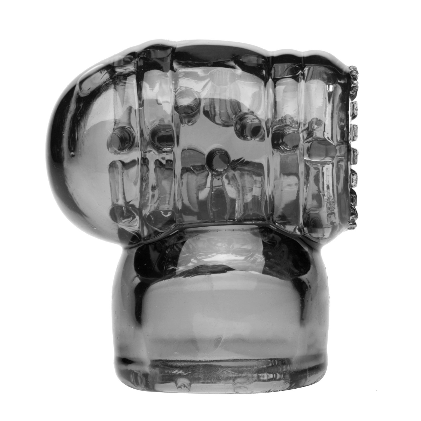 ad981-bulk AD981 Black Vibra Cup Male Masturbation Wand Attachment