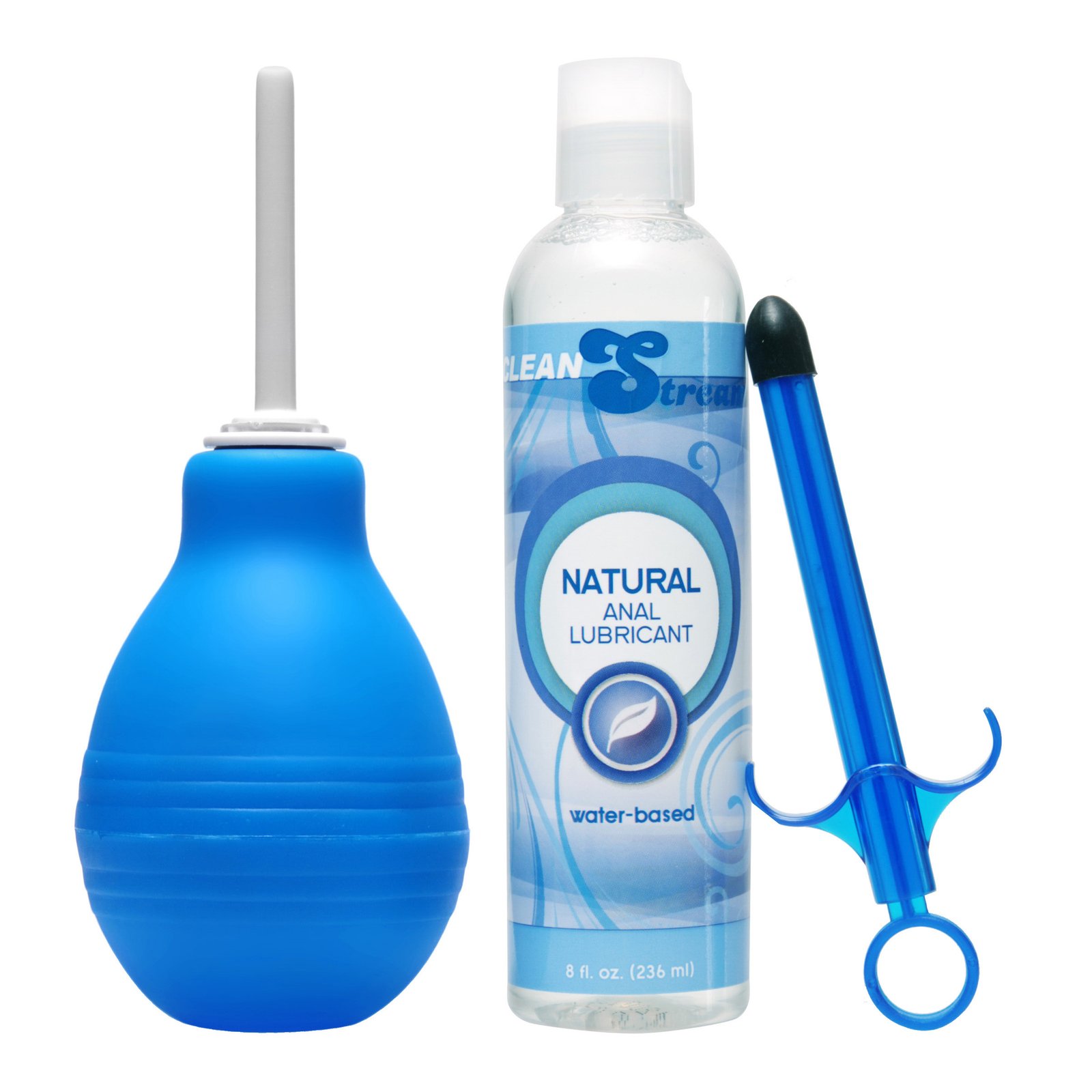 ae231-group AE231 Easy Clean Enema Bulb and Lube Launcher Kit