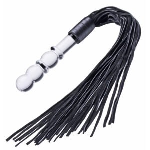 AE387 Lingam Glass Dildo Flogger
