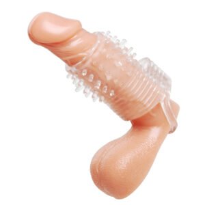 AE452 Clear Sensations Vibrating Textured Erection Sleeve