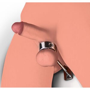 AE465 Locking Mounted CBT Scrotum Cuff with Bar