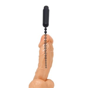 AE728 Dark Rod Vibrating Beaded Silicone Sound