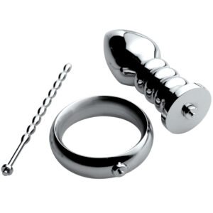 AE819 Zeus Deluxe Series Voltaic For Him Stainless Steel Male E-stim Kit