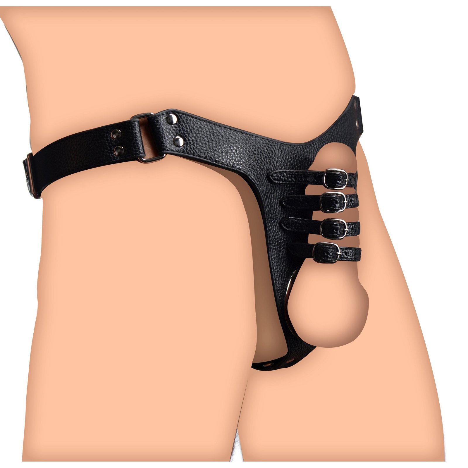 af254-model-std AF254 Male Chastity Harness