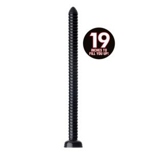 AF506 Hosed 19 Inch Ribbed Anal Snake