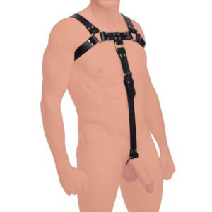 AF636 English Bull Dog Harness with Cock Strap