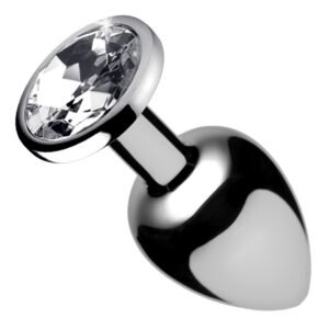 AF632-Large Clear Gem Anal Plug- Large
