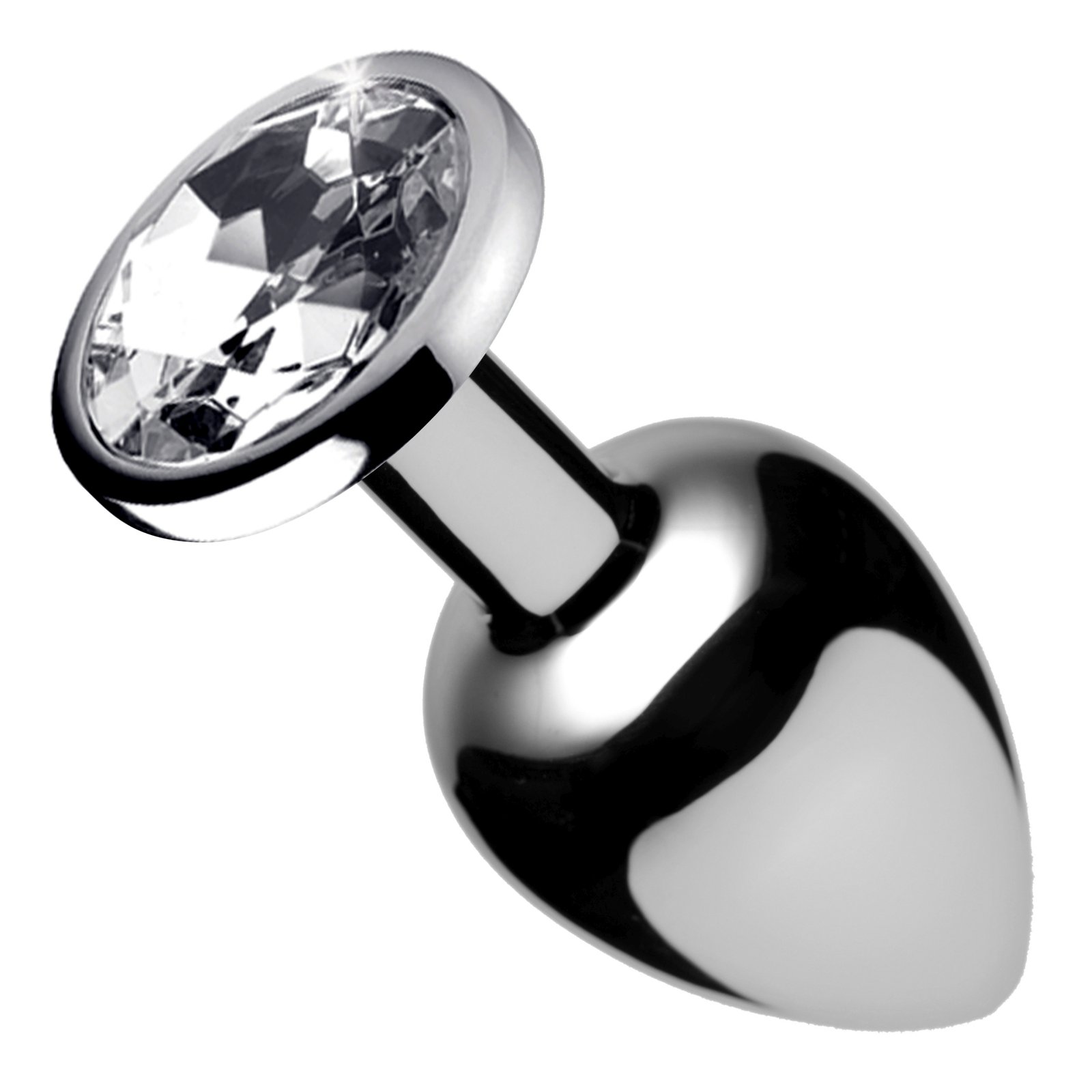 af632-bulk-new AF632-Large Clear Gem Anal Plug- Large