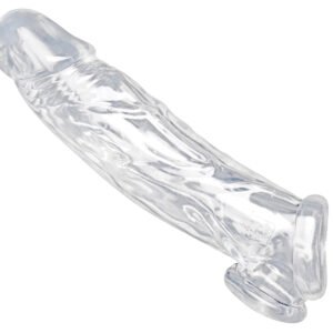 AF697 Realistic Clear Penis Enhancer and Ball Stretcher