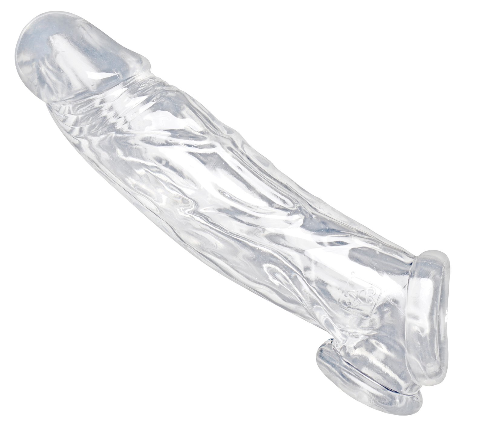 af697-003-white2 AF697 Realistic Clear Penis Enhancer and Ball Stretcher