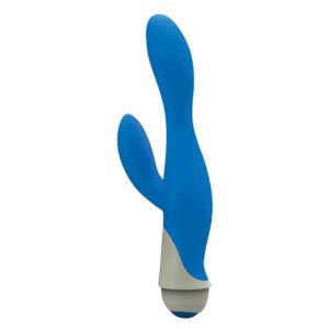 CN-0133-04-45 Serena 7 Speed Silicone Rabbit Vibe- Blue