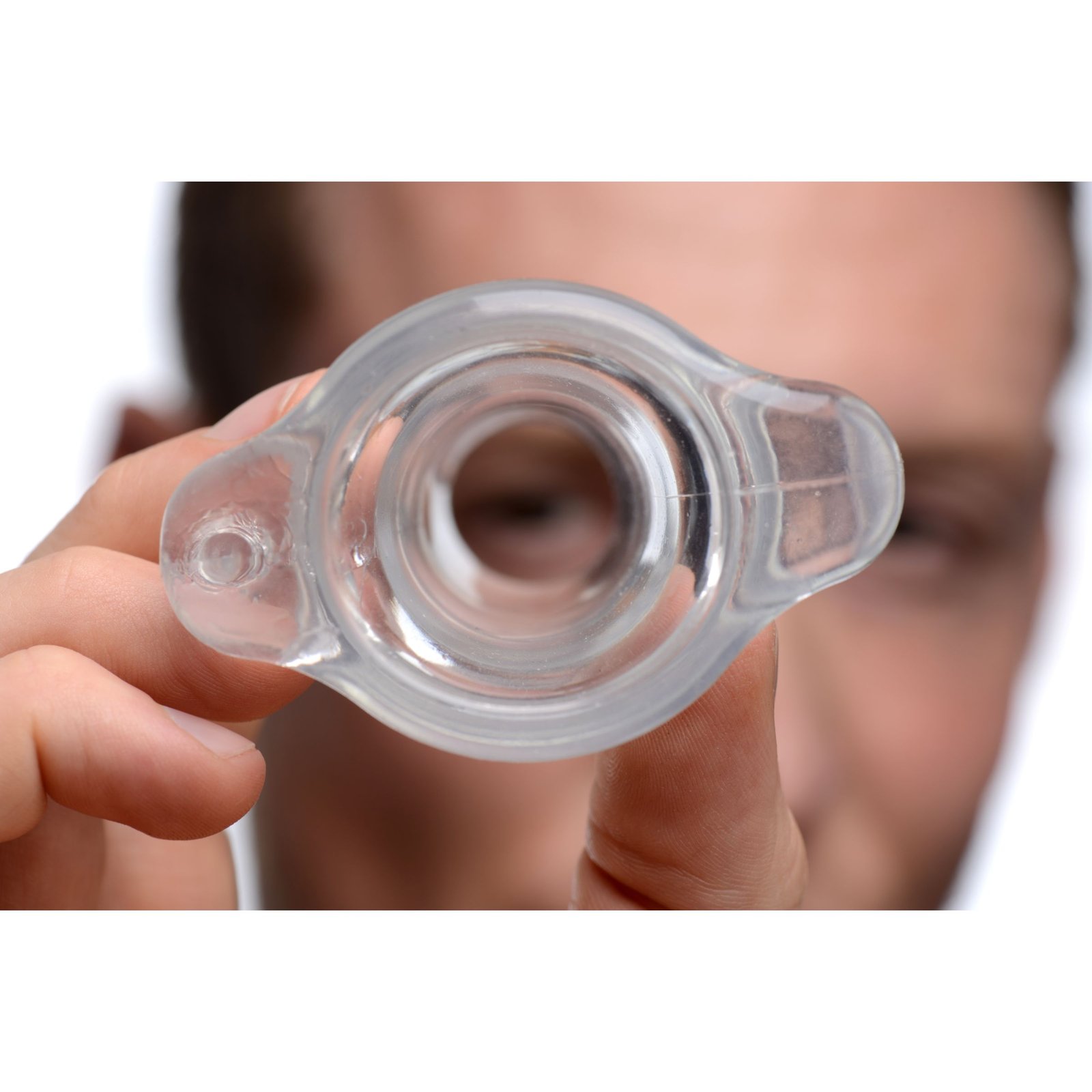 af816-male-model-003 AF816-Large Gape Glory Clear Hollow Anal Plug