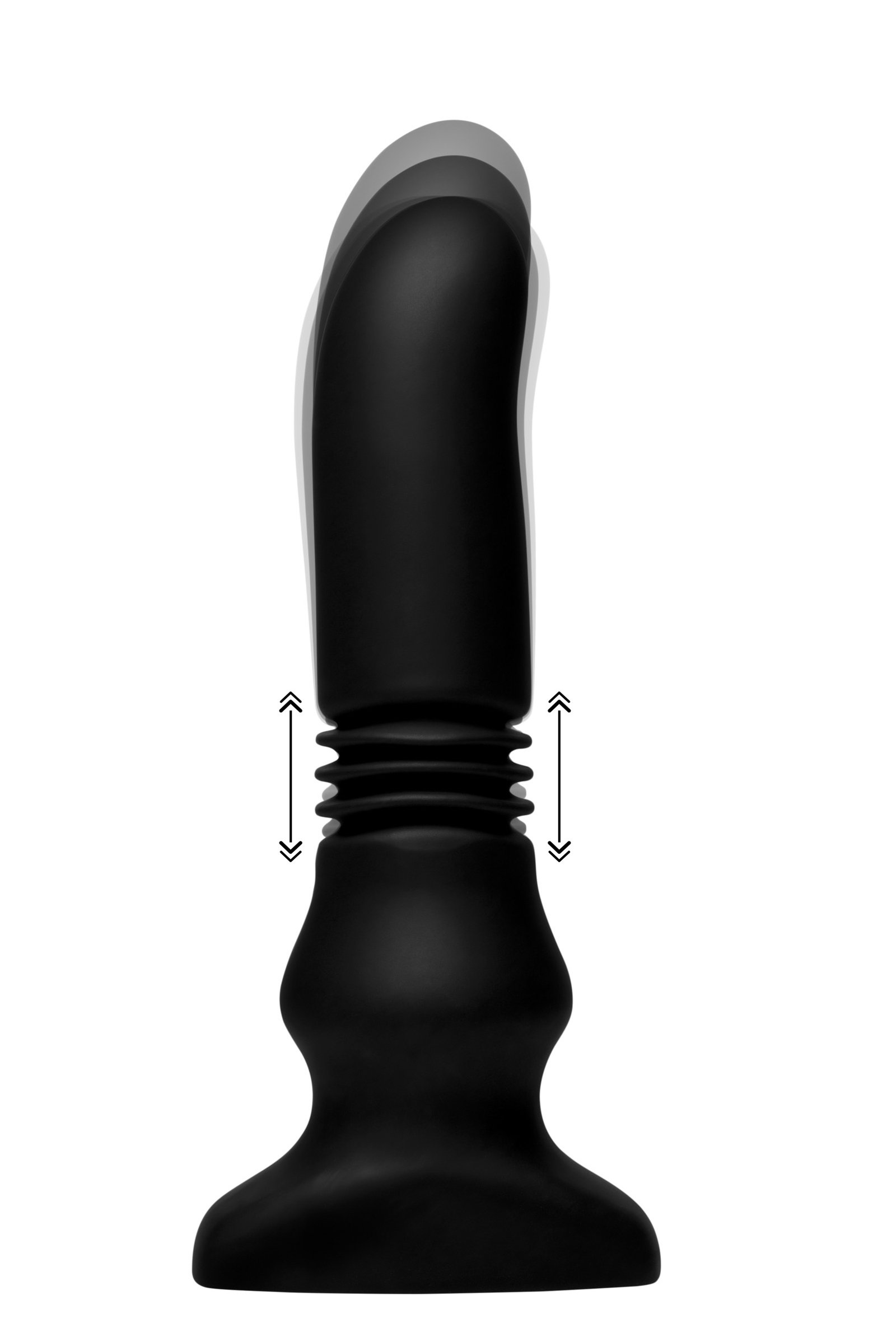 af948-bulk-011 AF948 Silicone Vibrating and Thrusting Plug with Remote Control