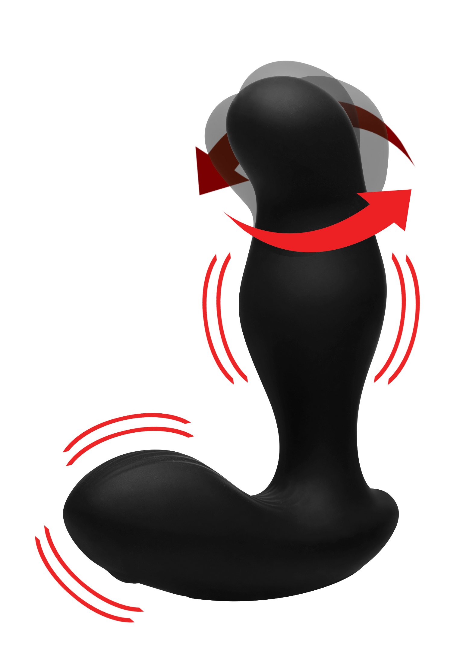 ag150-bulk-001-2 AG150 7X P-Gyro Silicone Prostate Stimulator with Gyrating Shaft