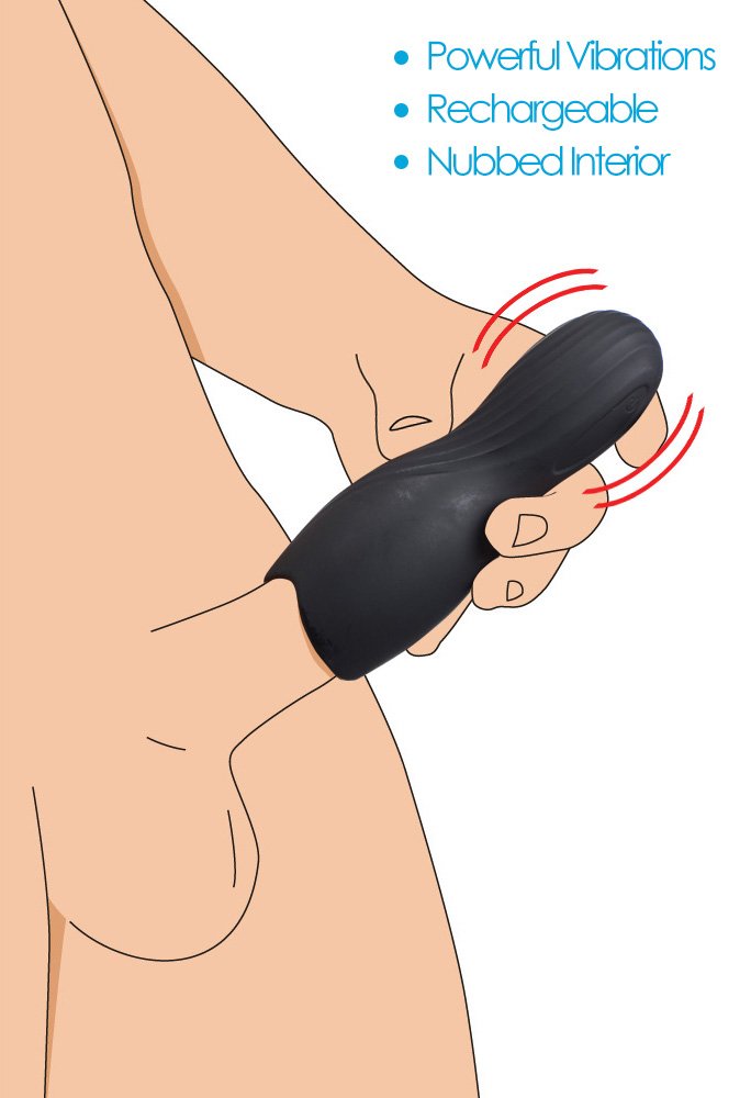 ag197-illustration-2 AG197 Vibrating Rechargeable Penis Pleaser