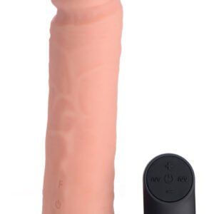 CN-19-1001-10 Big Shot Vibrating Remote Control Silicone Dildo - 8 Inch