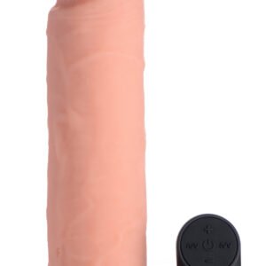 CN-19-1002-10 Big Shot Vibrating Remote Control Silicone Dildo - 9 Inch