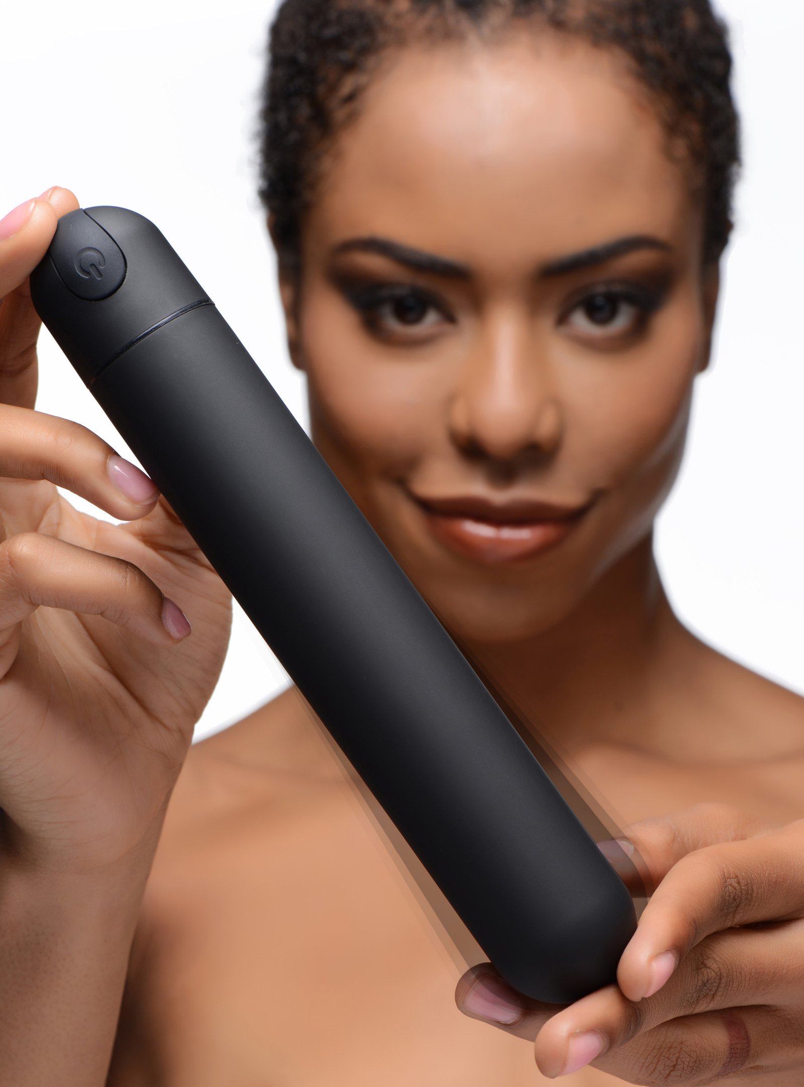 ag248-black-femalemodel-001-vibration-2 AG248-Black XL Bullet Vibrator - Black