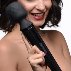 AG263 Diamond Head 24X Rechargeable Silicone Wand Massager