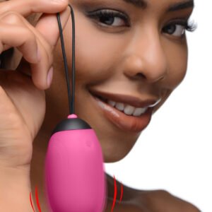 AG331-Pink XL Silicone Vibrating Egg - Pink