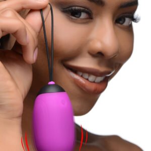 AG331-Purple XL Silicone Vibrating Egg - Purple