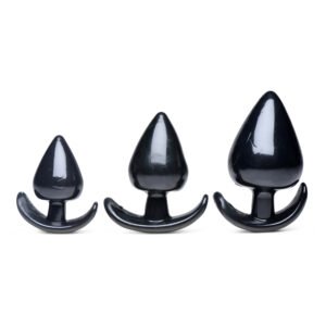AM236 Triple Spades 3 Piece Anal Plug Set