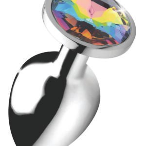 AG375-Large Rainbow Prism Gem Anal Plug - Large