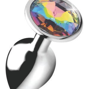 AG375-Small Rainbow Prism Gem Anal Plug - Small