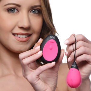 AG462-Pink 10X Silicone Vibrating Egg - Pink