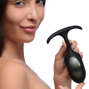 AG472-Large Premium Silicone Weighted Anal Plug - Large