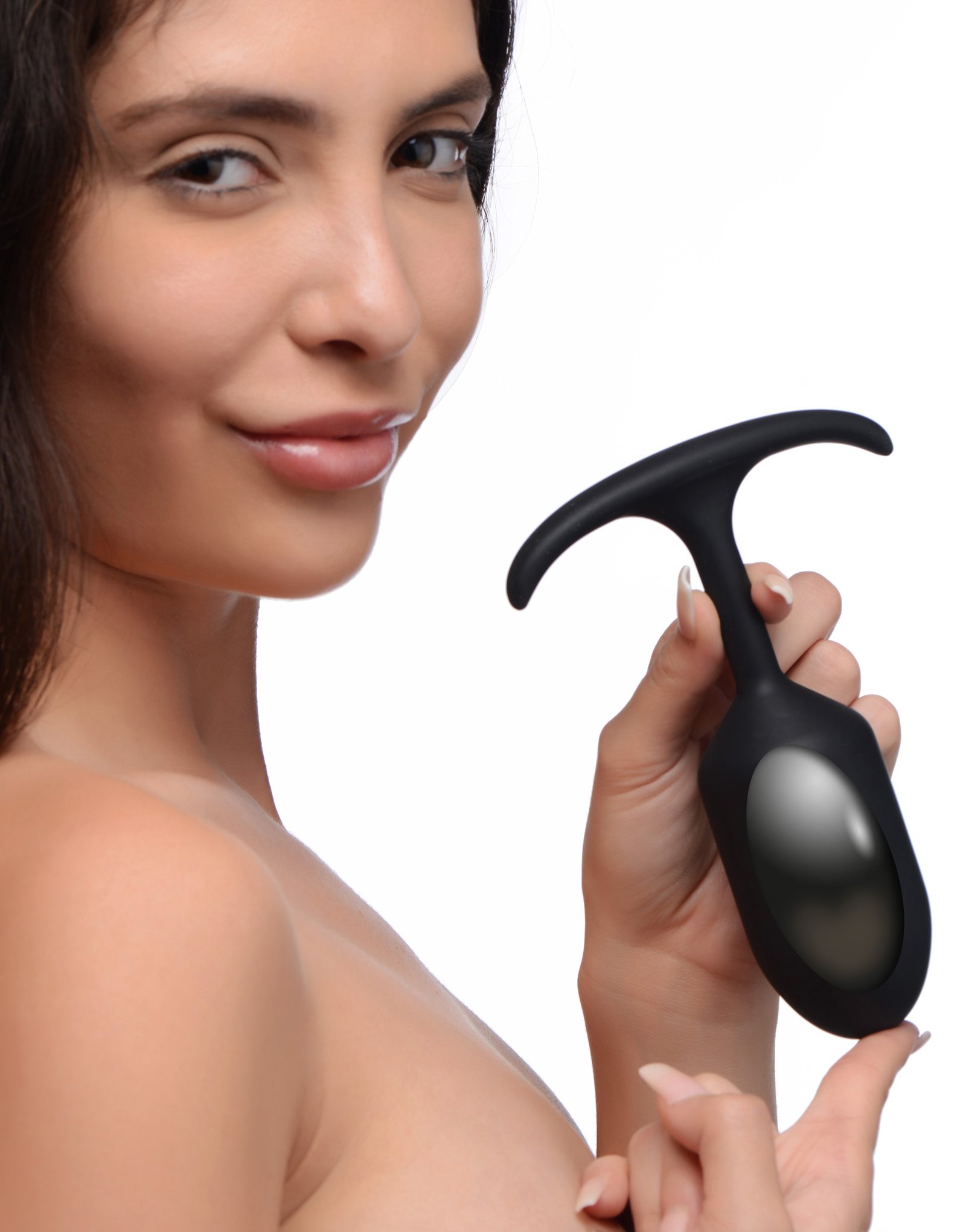 ag472-large-model-002 AG472-Large Premium Silicone Weighted Anal Plug - Large