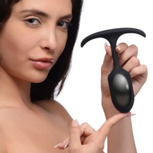 AG472-Medium Premium Silicone Weighted Anal Plug - Medium