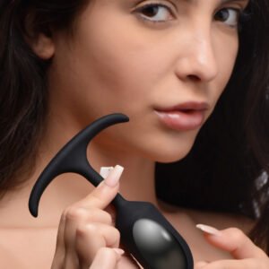AG472-Small Premium Silicone Weighted Anal Plug - Small