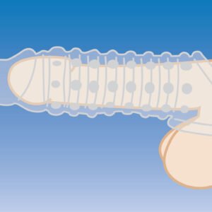 AG576-Clear 1.5 Inch Penis Enhancer Sleeve - Clear