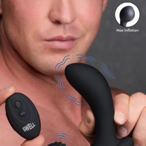 AG585 10X Inflatable and Vibrating Silicone Prostate Plug