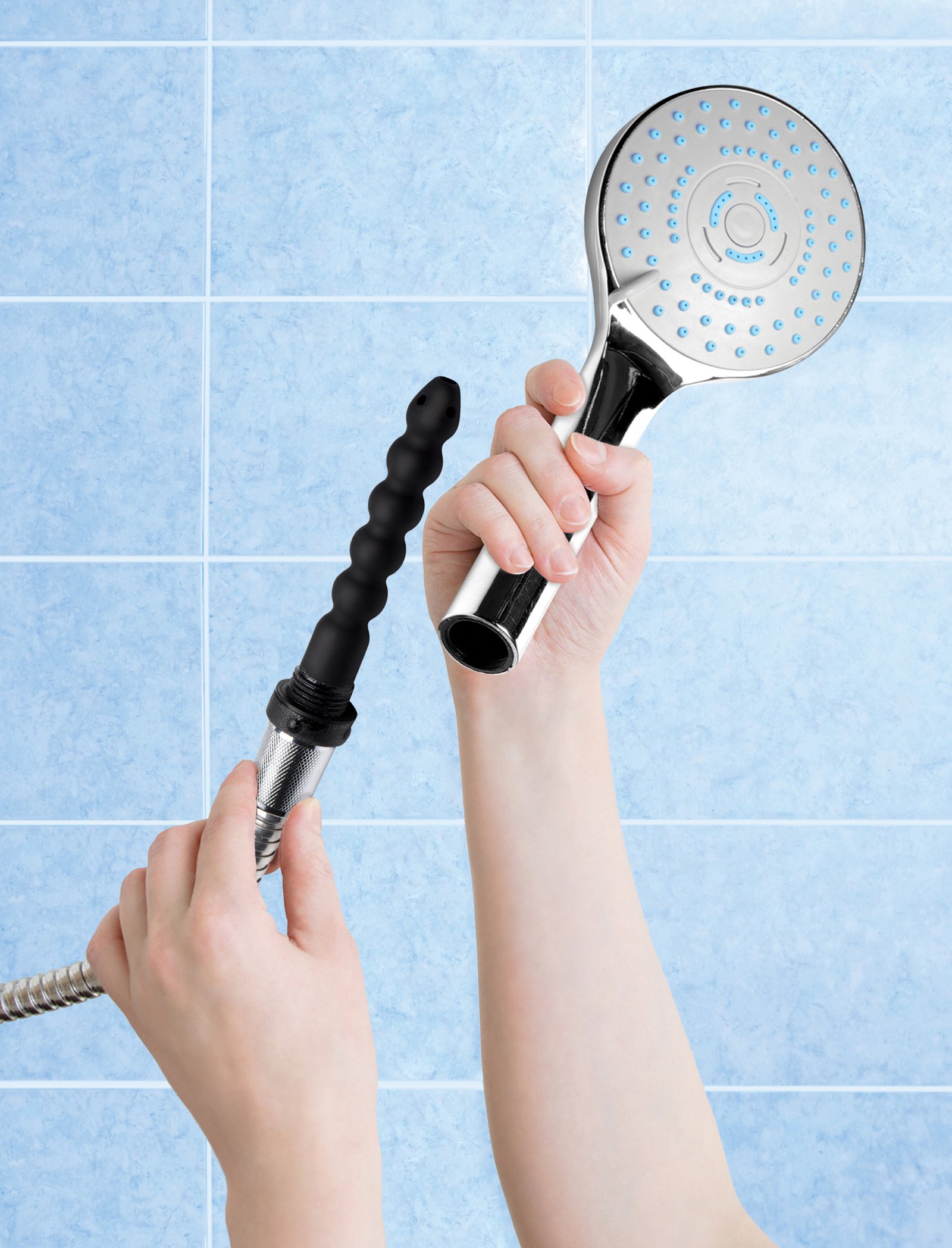 ag603-hand-0042 AG603 Shower Head with Silicone Enema Nozzle