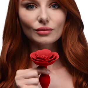 AG613 Booty Bloom Silicone Rose Anal Plug - Small