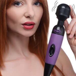 AG659-Purple Playful Pleasure Multi-Speed Vibrating Wand - Purple