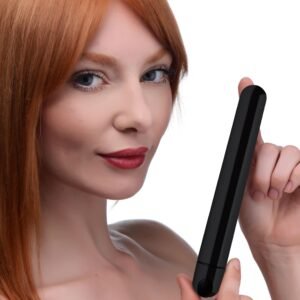 AG764-Black 10X Slim Metallic Bullet - Black